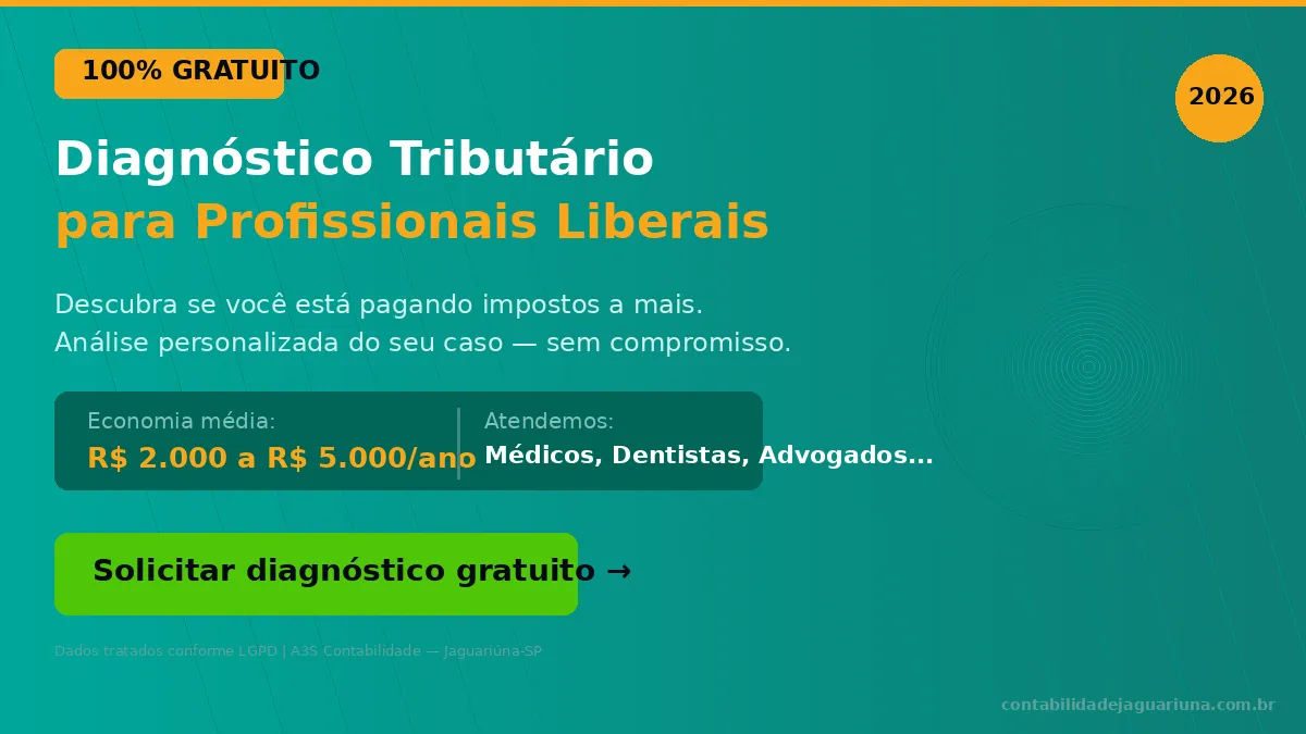 Banner CTA WhatsApp - Solicite seu Diagnóstico Tributário Gratuito